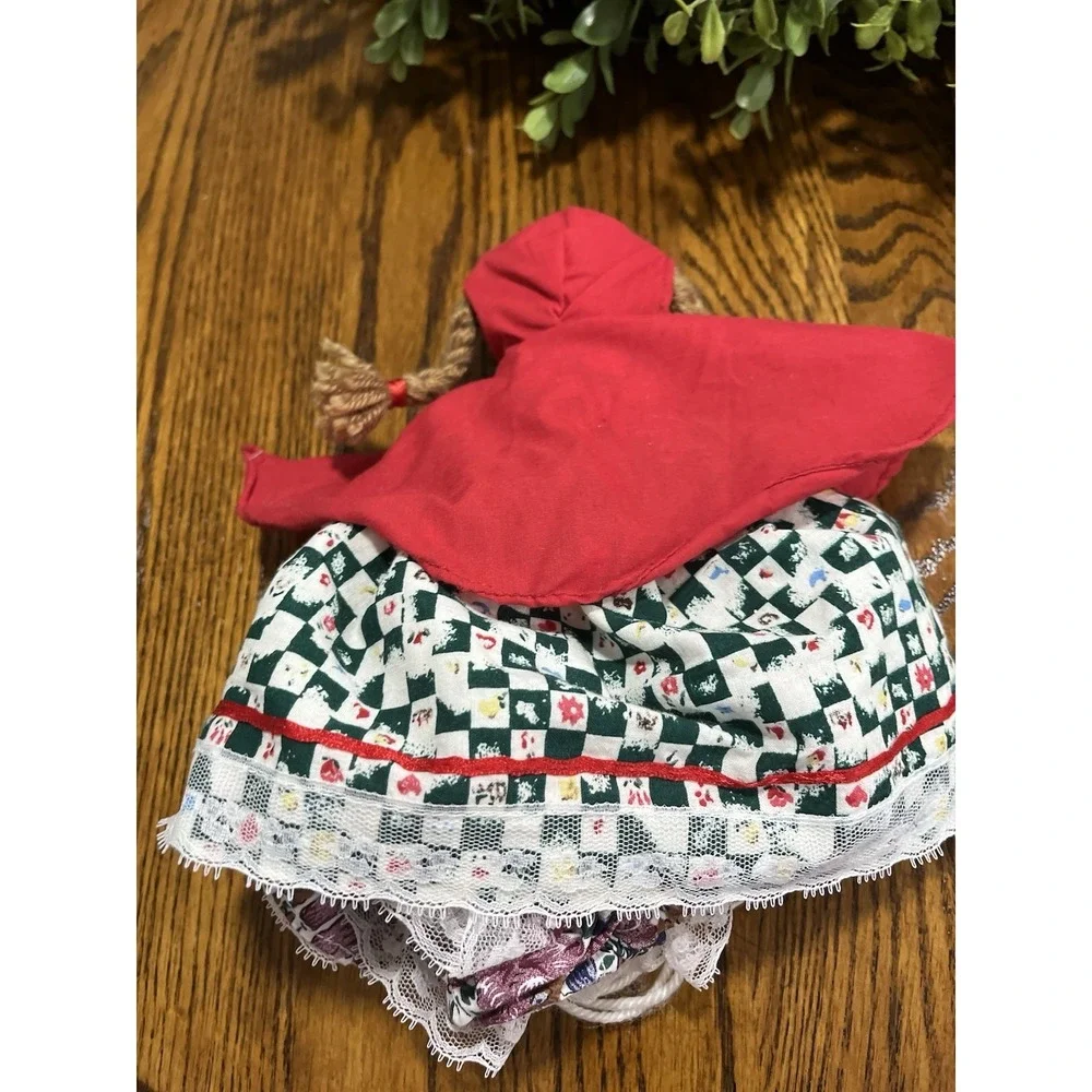 Vintage Topsy‎ Turvy Doll 3-in-1 Little Red Riding Hood Granny Wolf Folk Art Toy